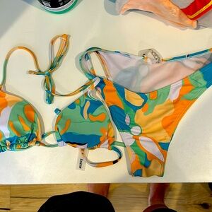 SHEIN striped bikini